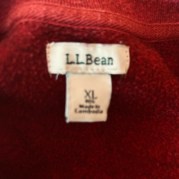 L.L. Bean Deep Red Sweatshirt - Picture 4 of 4